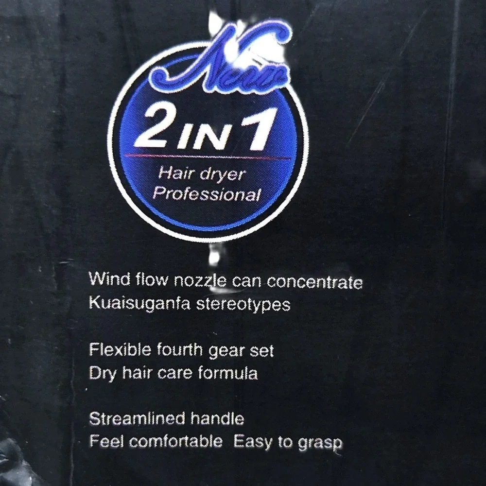 KEMEY KM-9822 Professional Hair Dryer 3500W Blue EU Plug 220V New Box 9822 wind